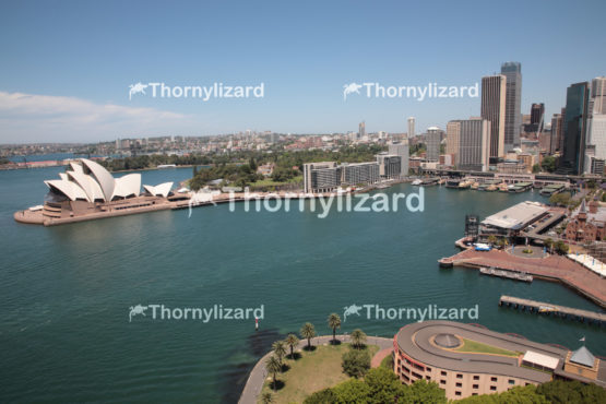 Aerial view of the Sydney Harbour and Circular Quay
