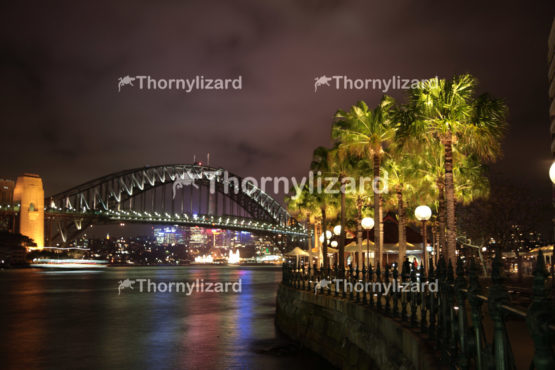 Sydney Harbour Bridge and Circular Quay at night