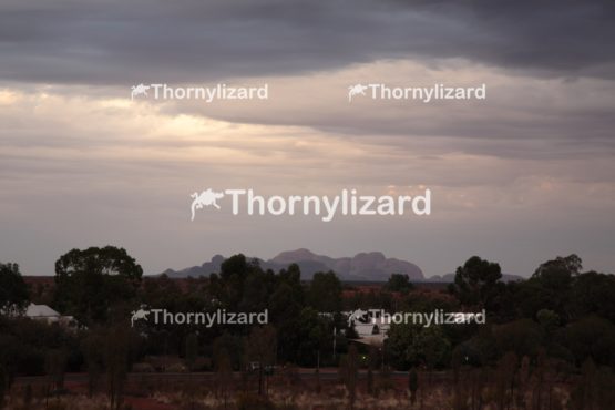 Landscape of Kata Tjuta under sunrise, in Northern Territory, Australia