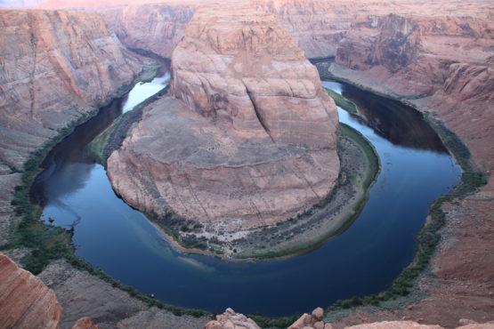 Horseshoe Bend during sunrise in Page Arizona