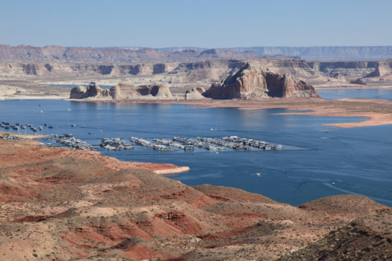 Lake Powell at the Wahweap Overlook Arizona USA