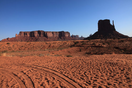 Monument Valley Mittens during sunrise Arizona
