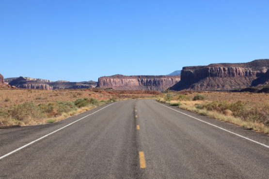 Road to The needles  in Canyonlands National Park Utah