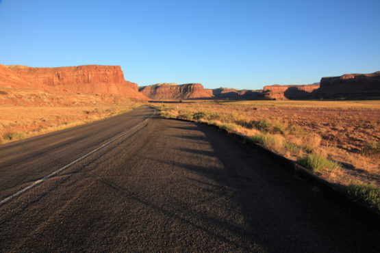 Road to The needles  in Canyonlands National Park Utah