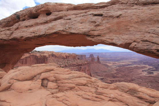 Mesa Arch at island in the sky in Canyonlands National Park Utah