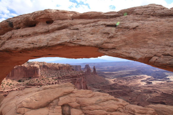 Mesa Arch at island in the sky in Canyonlands National Park Utah