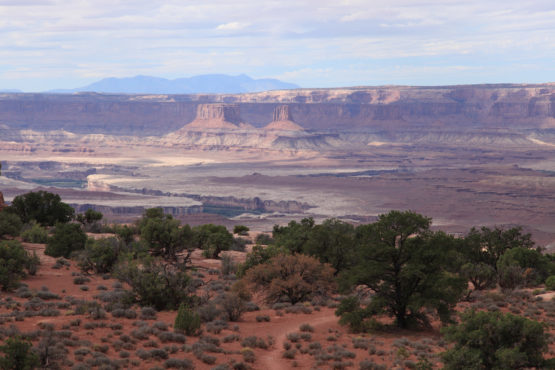 Grand View Point Overlook from Island in the Sky in Canyonlands National Park Utah