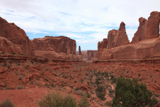 Park Avenue in Arches National Park Utah