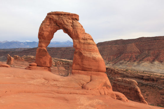 Delicate Arch in Arches National Park at Sunset