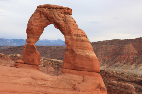 Delicate Arch in Arches National Park at Sunset