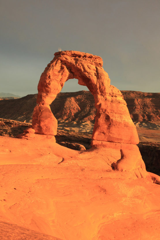 Delicate Arch in Arches National Park at Sunset