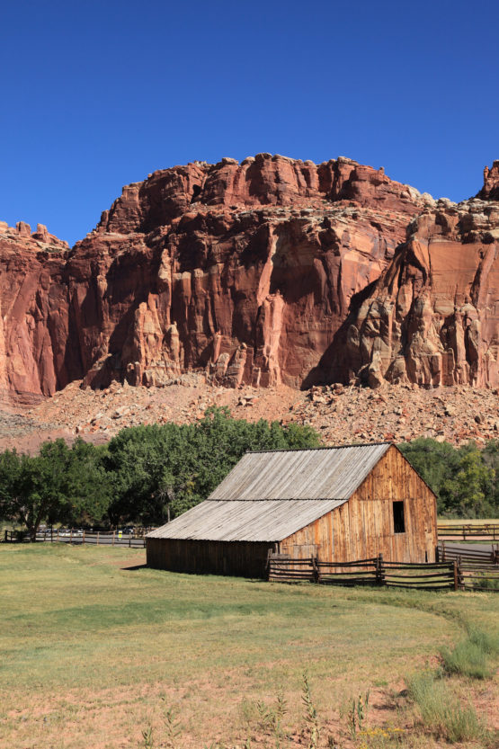 Gifford House at Fruita area in Capitol Reef National Park Utah