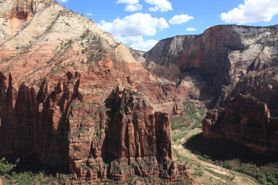 Mountains and Angels landing of Zion National Park Utah