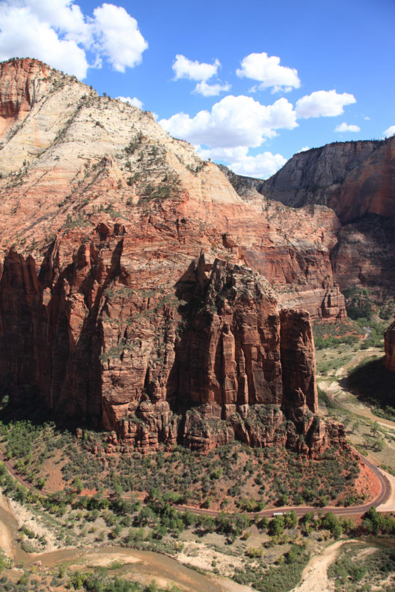 Mountains and Angels landing of Zion National Park Utah