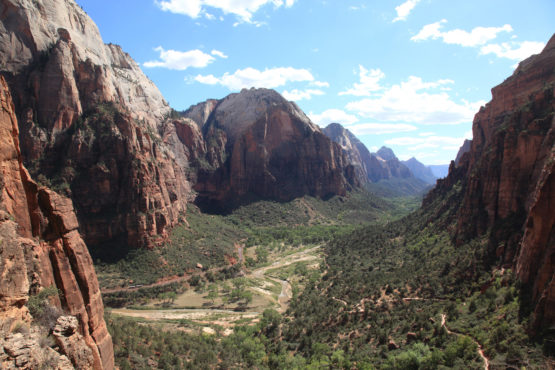 Mountains and Angels landing of Zion National Park Utah