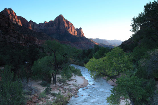 Canyon Junction sunset in Zion National Park Utah