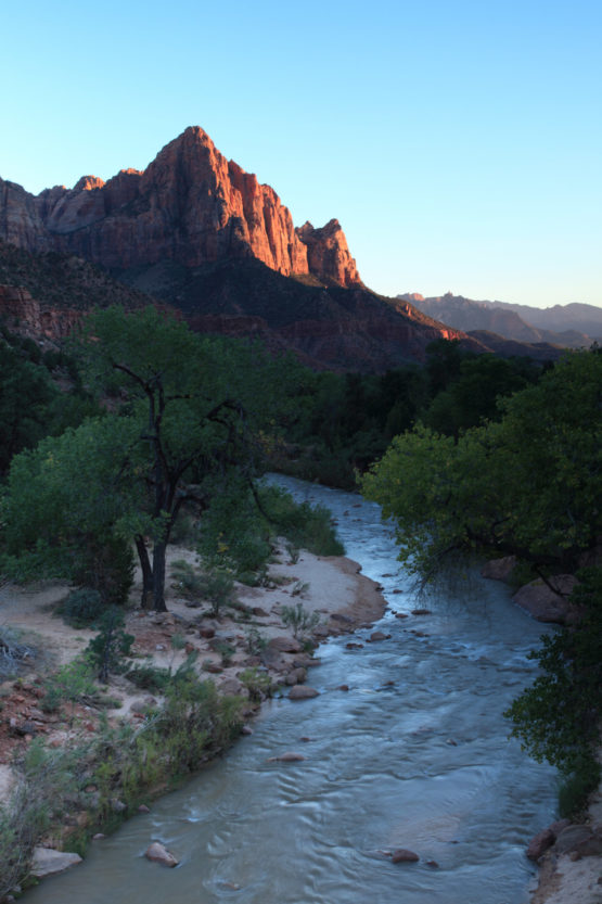 Canyon Junction sunset in Zion National Park Utah